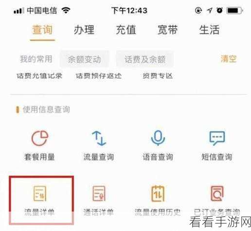 电信流量查询秘籍，图文详细教程