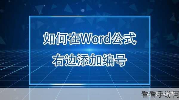 电脑版 Word 文档公式上标添加秘籍