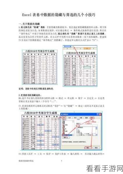 轻松掌握！WPS Excel 表格特定区间数据筛选秘籍