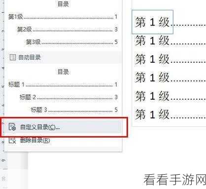 轻松掌握！WPS 文档目录字体格式设置秘籍