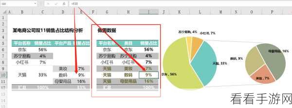 轻松掌握！WPS Excel 复合饼图子母饼图制作秘籍
