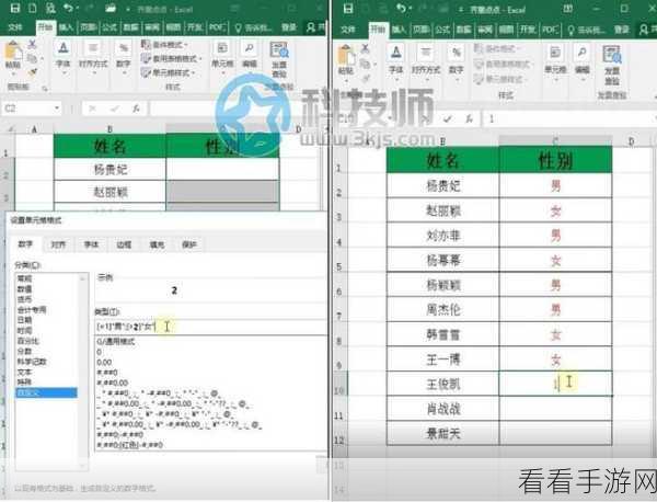 Excel 中输入 1 即显男 2 即显女的神奇设置秘籍