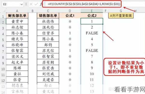 Excel 表格不重复数据提取秘籍大公开