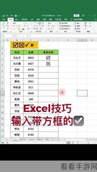 轻松搞定！Excel 表格输入打勾符号秘籍