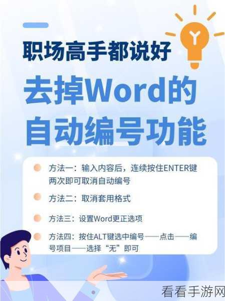 轻松搞定！Word 和 WPS 中取消自动编号与标题行生成秘籍