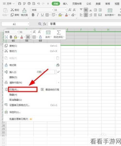 轻松搞定！Excel 表格行高统一设为三厘米秘籍