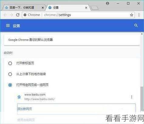 轻松搞定！谷歌浏览器主页设置秘籍