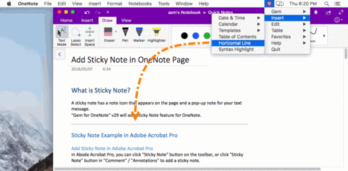 OneNote 横线添加秘籍，批量操作指南