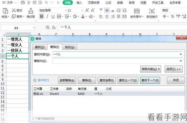 WPS Excel 搜索查找秘籍，电脑版表格指定内容查找指南