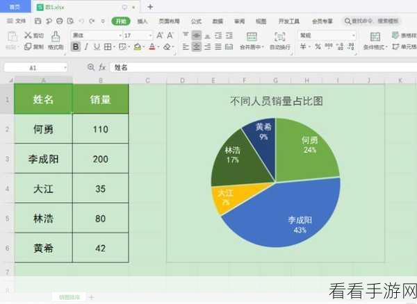 WPS Excel 扇形图，类别名称与百分比的完美呈现秘籍