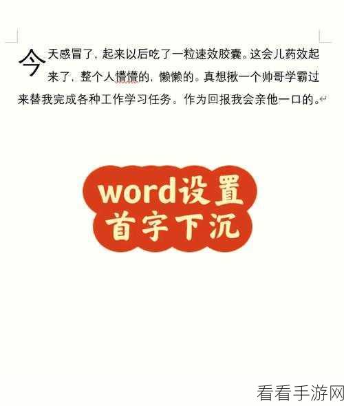 轻松搞定 Word 和 WPS 首字下沉两行设置秘籍