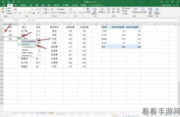 Excel 表格名次排名自动生成秘籍