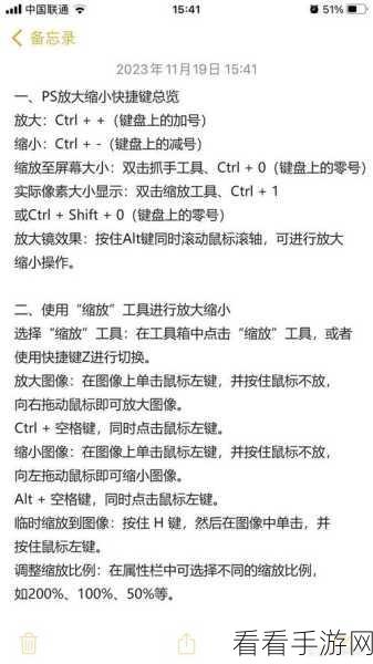 掌握 PS 快捷键放大缩小，轻松玩转图像处理