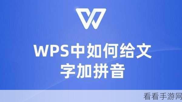 轻松搞定！WPS PPT 幻灯片文字加拼音秘籍