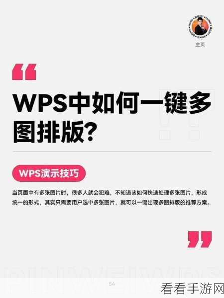 WPS PPT 秘籍，轻松搞定大量图片整齐排列