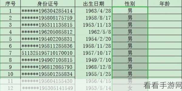 WPS 表格，轻松搞定出生日计算年龄秘籍