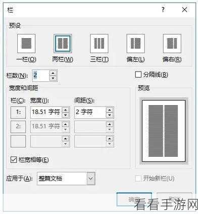 轻松搞定 Word 文字文档偏右分栏，实用方法大揭秘