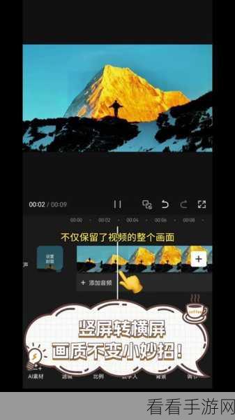 必剪秘籍，轻松实现竖屏到横屏的华丽转变