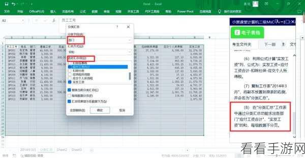 掌握 WPS Excel 分类汇总秘籍，让数据处理不再烦恼