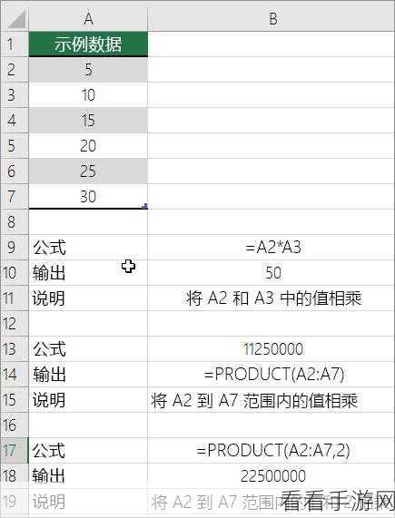 Excel 乘法公式秘籍，轻松实现表格快速乘法运算