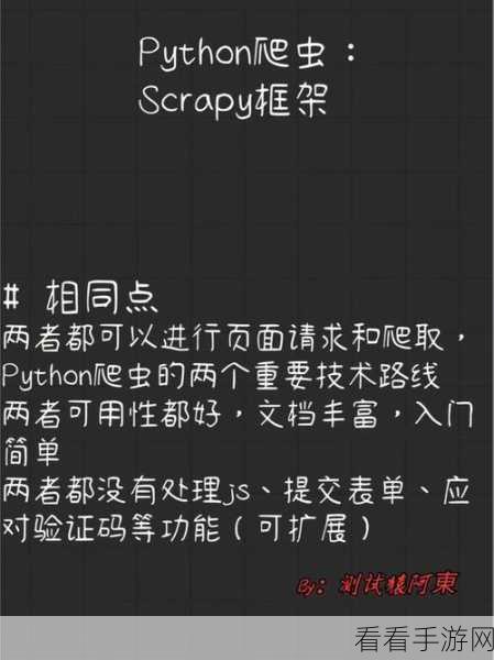 Python Scrapy 爬虫编写秘籍，从入门到精通