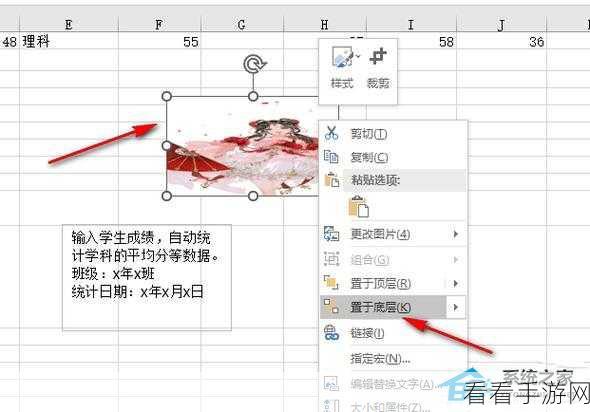 Excel 图片底层放置秘籍，让图片隐身于文字之下