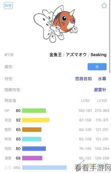 宝可梦大探险，金鱼王属性技能全解析