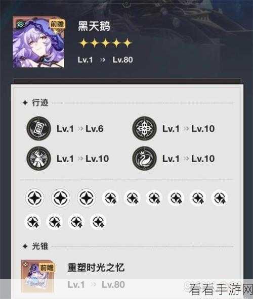 崩坏星穹铁道，黑天鹅光锥搭配秘籍大揭秘