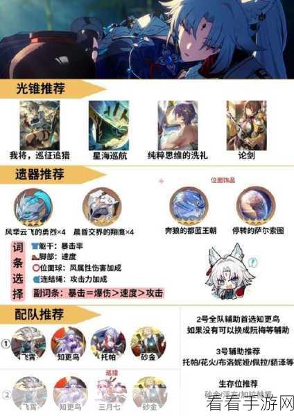 崩坏星穹铁道飞霄阵容绝佳搭配秘籍