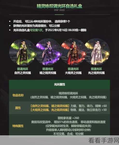 DNF 明月光辉光环深度解析，属性与外观全揭秘