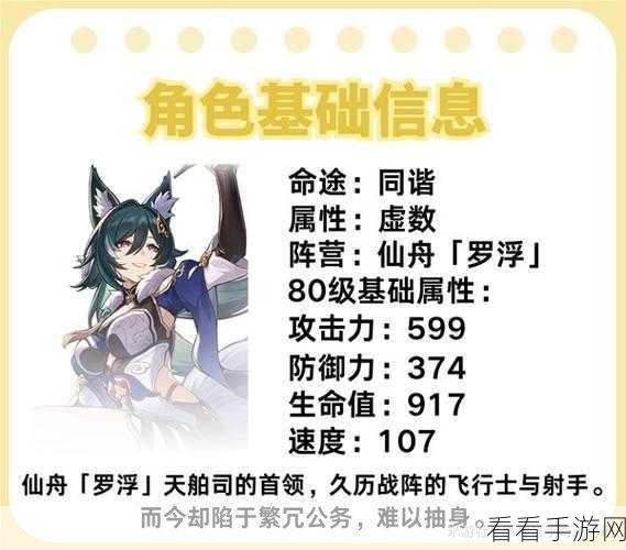 崩坏星穹铁道，驭空超强配队秘籍大公开