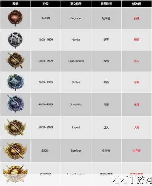 绝地求生 PUBG 段位等级大揭秘及排位模式深度剖析