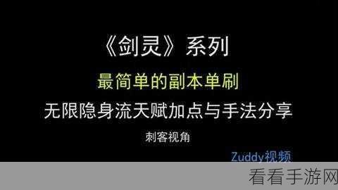 剑灵刺客无限隐身秘籍，通关教学大揭秘