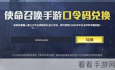 2024 使命召唤手游兑换码全揭秘及获取攻略