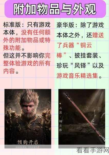黑神话悟空，豪华版与标准版大揭秘