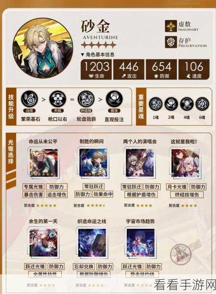 崩坏星穹铁道砂金培养全攻略，材料需求大揭秘