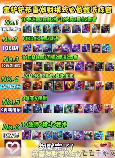 金铲铲之战 S11 赛季，恭喜发财阵容，全五星梦幻开局运营秘籍