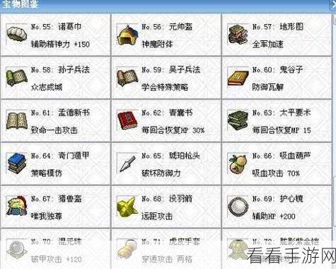 三国志曹操传豪华版宝物搭配秘籍大公开