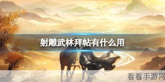 射雕武林，拜帖的全方位使用秘籍