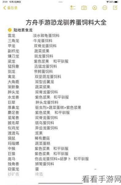 探秘方舟生存进化，饲料制作秘籍大公开