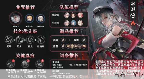 归龙潮必知！全四星角色深度剖析与推荐