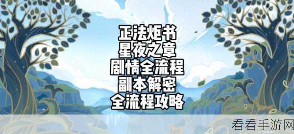 原神正法炬书星夜之章通关秘籍大揭秘