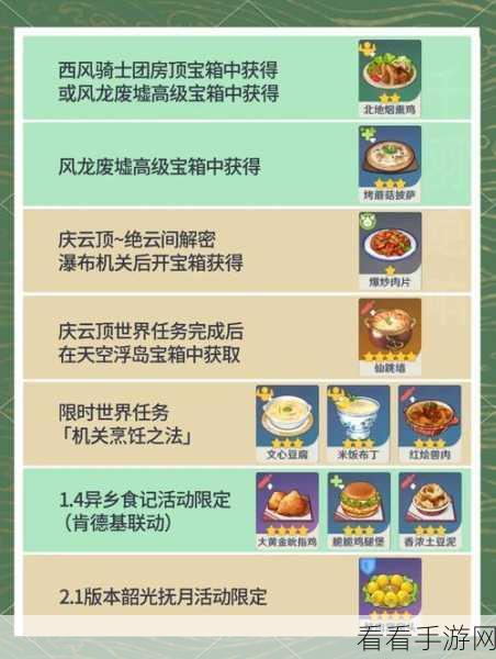 原神必知，苹果黑布丁的秘制食谱攻略