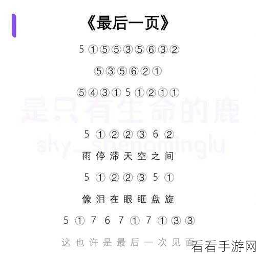 光遇神秘旋律，大悲咒琴谱大揭秘