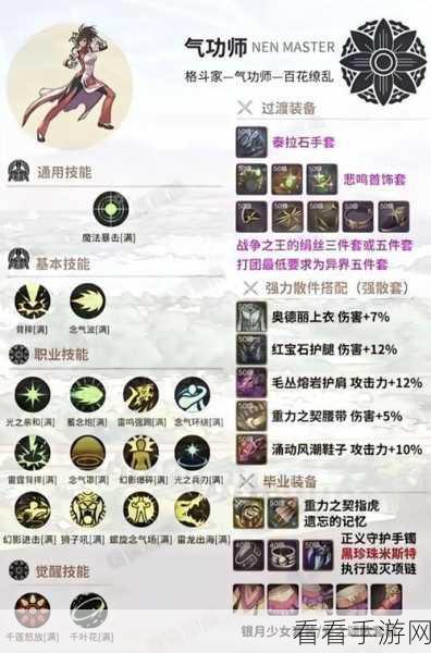 地下城与勇士起源，气功师技能加点秘籍大公开