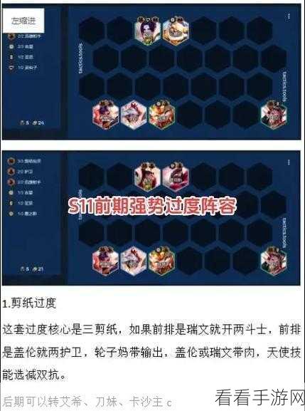 云顶之弈 S11 超强阵容攻略，制霸战场秘籍