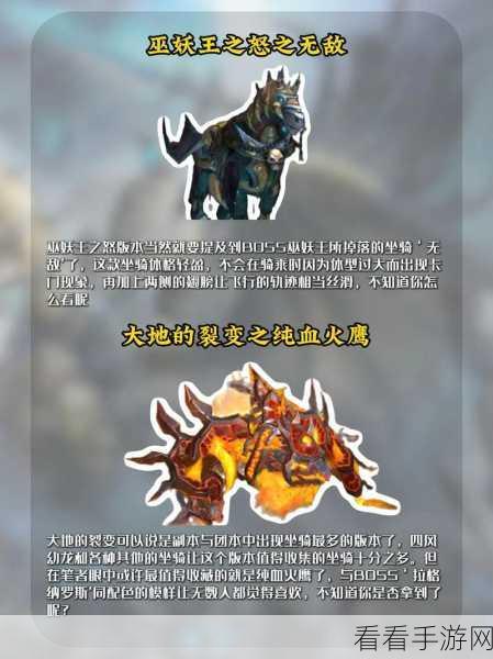 魔兽世界正式服，三色恐角龙坐骑掉落全揭秘