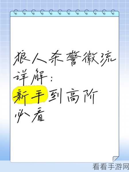 狼人杀高手秘籍，精准布局，警徽流策略大揭秘