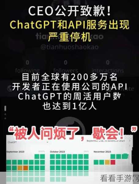 ChatGPT手游领域应用受挫，本月第二次宕机引发行业热议