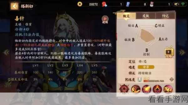 决战平安京，络新妇技能全解析与实战秘籍